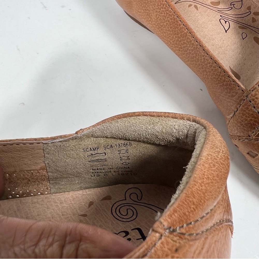 Taos Scamp Women’s Shoes 6 Brown Leather Mary Jane Comfort Flats Arch Support - Picture 10 of 14